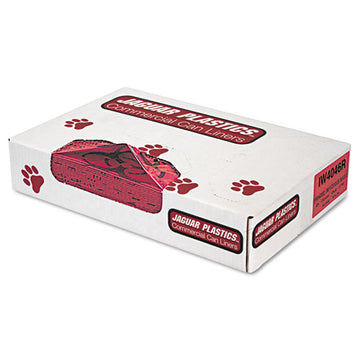 Jaguar Plastics® Health Care Trash Can Liners, 45 Gal, 1.3 Mil, 40" X 46", Red, 100-carton freeshipping - TVN Wholesale